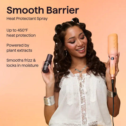 Power Wave Hair Crimper - Anti-Frizz Ionic Waver with Ventilation Design for Healthy, Shiny Curls