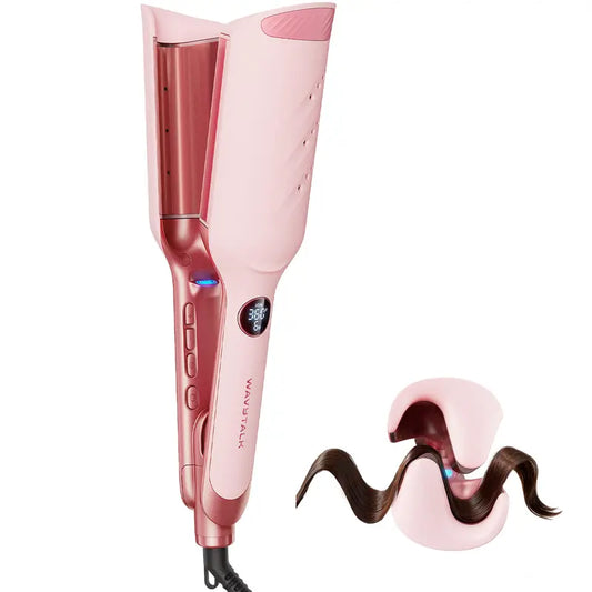 Power Wave Hair Crimper - Anti-Frizz Ionic Waver with Ventilation Design for Healthy, Shiny Curls